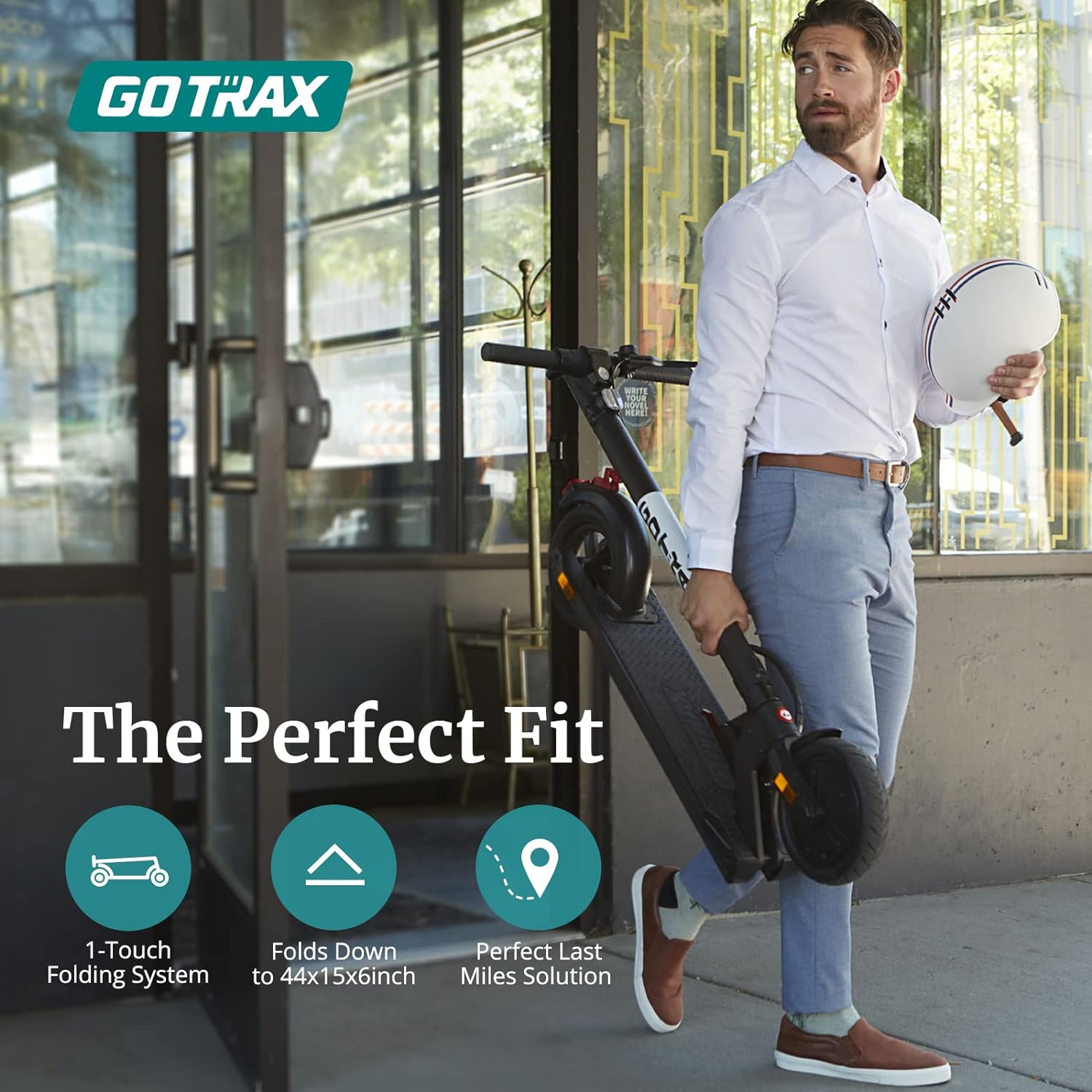 Adult Electric Scooter, 8.5 Inch Pneumatic Tires, Max Range 14/18 Miles, Max Speed 15.5/18 MPH, Powered by 300 Watt Motor, with Cruise Control Adult Folding Electric Scooter