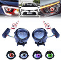 LED Demon Eyes Demon Eyes headlights, Dynamic Demon Eyes car headlights, adjustable eye pattern, mini projector lens light controlled by phone, suitable for any car