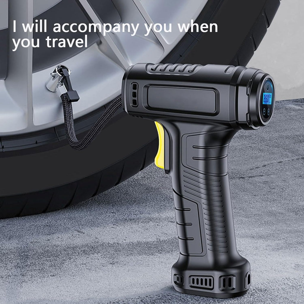 Car Tire Inflator 150PSI Portable 𝖠𝗂𝗋 Compressor 12V 𝖠𝗂𝗋 Compressor With Intelligent Digital Display & LED Light, Car Accessories For Car, Tire, Balloons