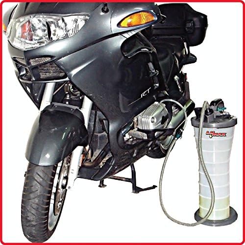 LX-1314 Gold/Silver Manual/Pneumatic 2-in-1 Fluid Extractor (2.6G 10L Capacity). Suitable for Brake Fluid, Engine Oil, Gear Oil, Transmission Fluid, Water, etc.
