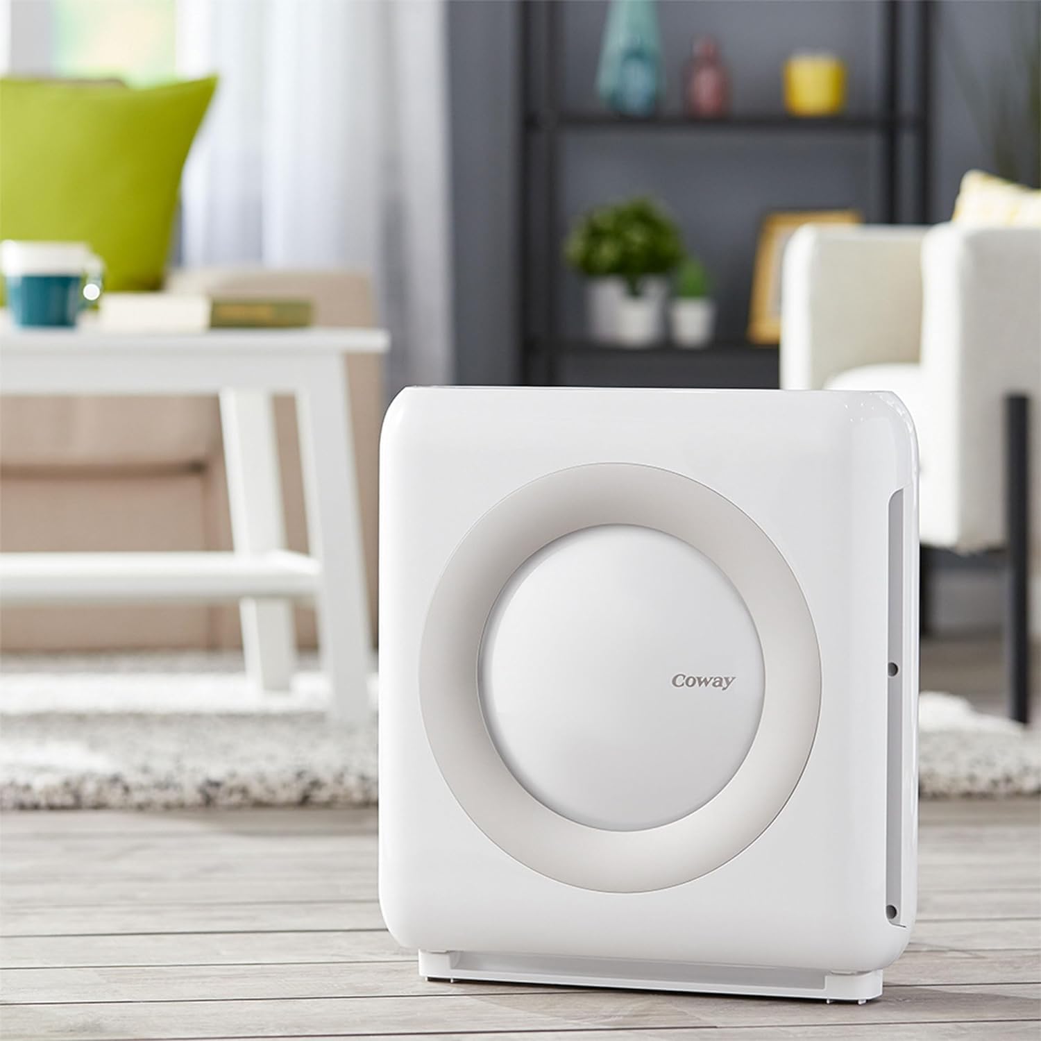 True HEPA Purifier with Air Quality Monitoring, Auto, Timer, Filter Indicator, and Eco Mode, 16.8 x 18.3 x 9.7, White