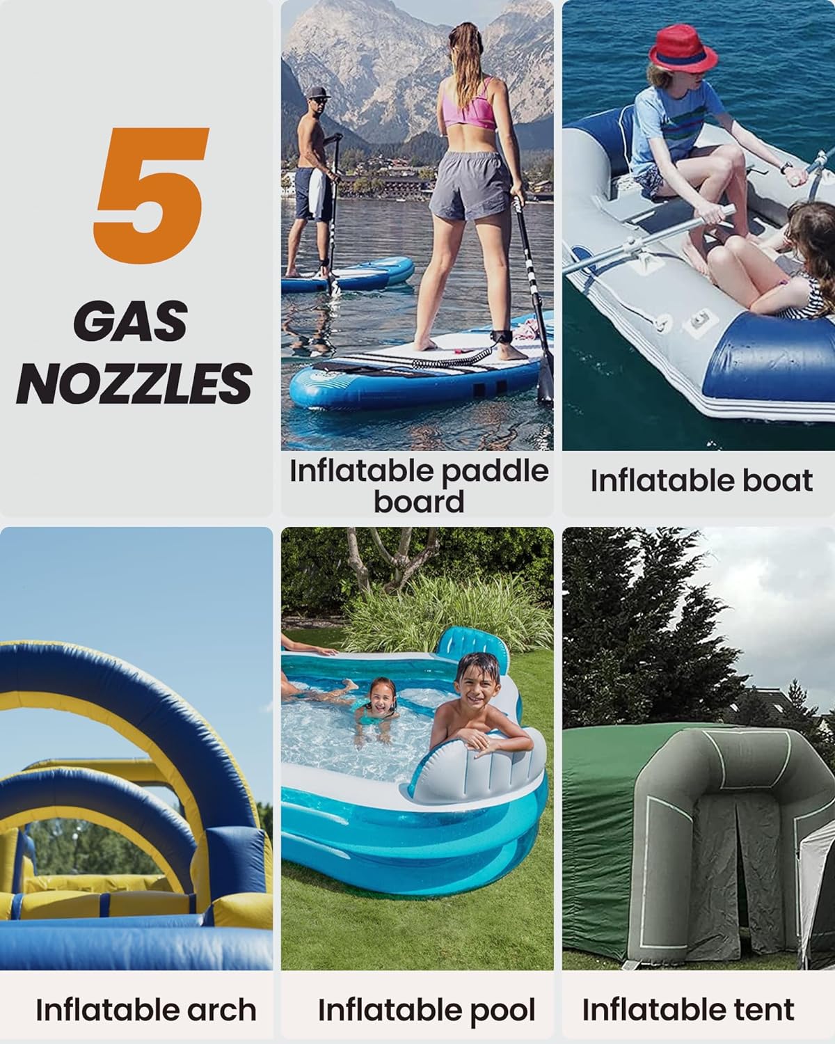 High Pressure Paddle Board Pump Electric Dolphin -Quick Portable SUP Air Pump,Auto-Off &12V DC Car Connector Electric Pump for Inflatable Stand up Paddle Boards,Boats,Inflators