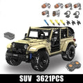 Technical Car Toys The Motorized Wrangler SUV Car Model Building Block Brick Kids Christmas Gift