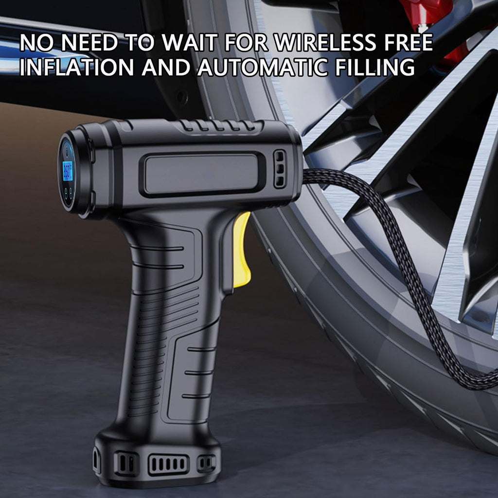 Car Tire Inflator 150PSI Portable 𝖠𝗂𝗋 Compressor 12V 𝖠𝗂𝗋 Compressor With Intelligent Digital Display & LED Light, Car Accessories For Car, Tire, Balloons