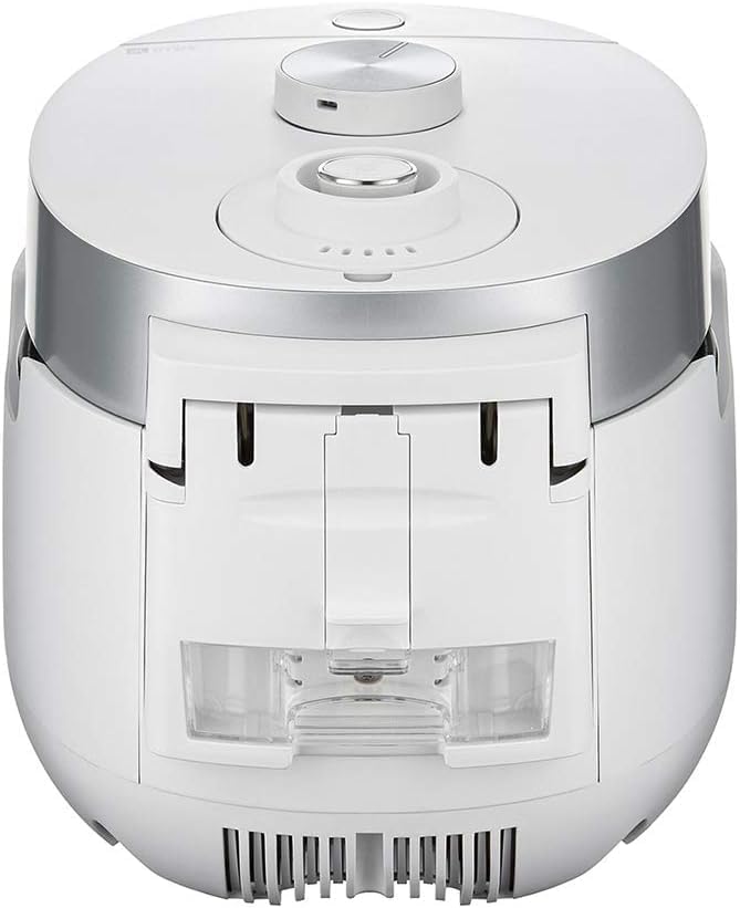 Small Stainless Steel Rice Cooker 6 Cups (Cooked), 12 Cups (Cooked) Induction Heating Dual Pressure, 16+ Menu Options (White)