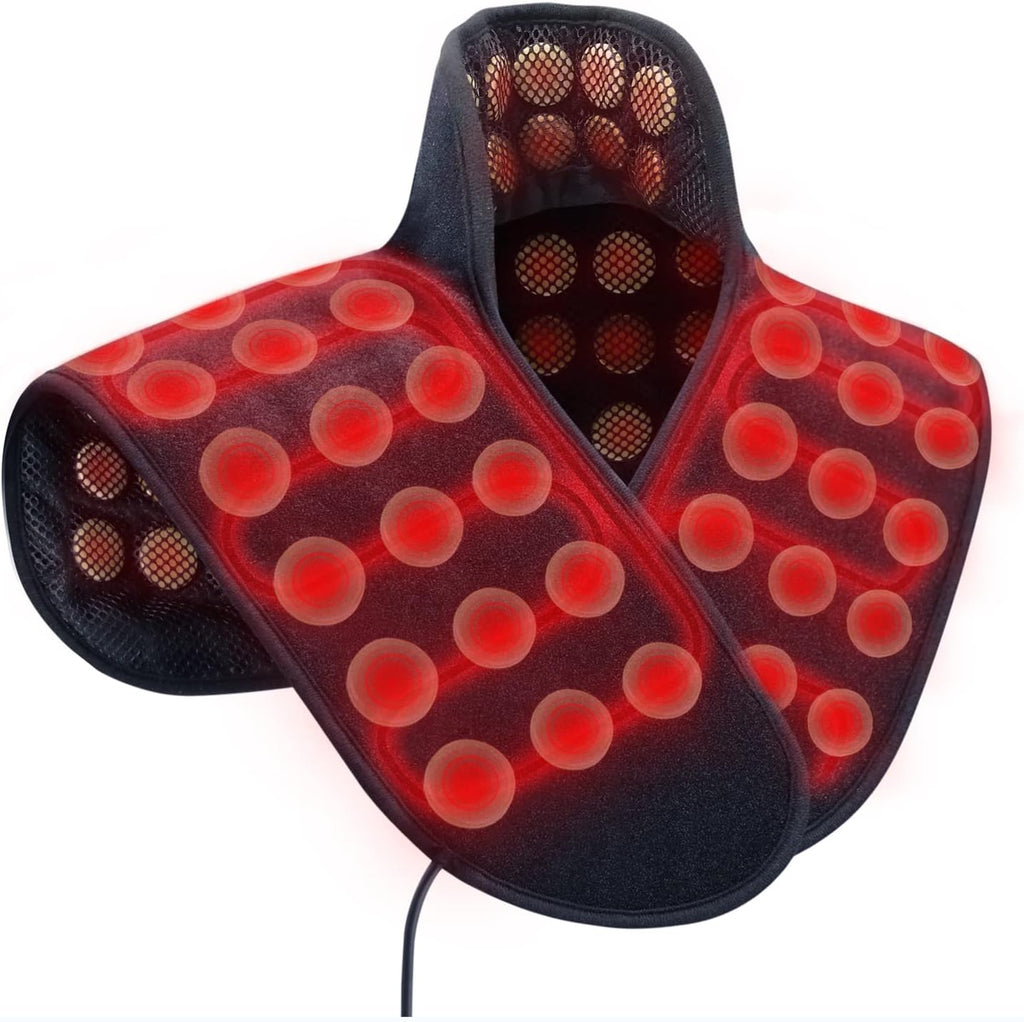 UTK Heating Pad for Neck and Shoulders,Natural Jade Tourmaline,Upgrade Size to Cover More Areas of Neck,Shoulder,Shoulder Blade and Back(23''x 24'')|Gift for Dad