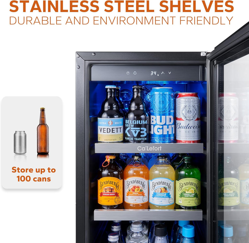 24'' Wine Cooler Refrigerator - 46 Bottle Wine Fridge Dual Zone with Modern Touch Intelligent Digital 40°-65°F Low Noise, Built in or Freestanding Wine Cooler for Home and Kitchen