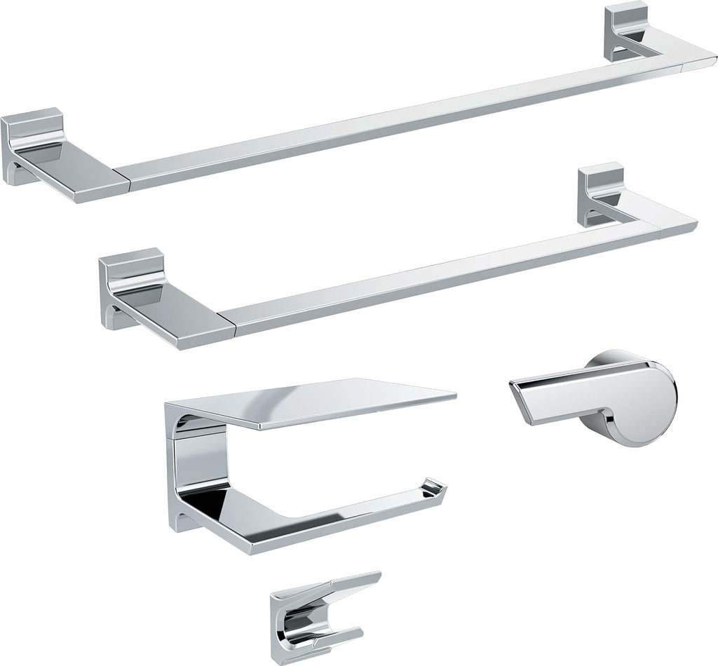 Pivotal Toilet Paper Holder With Shelf, Polished Nickel, Bathroom Accessories, 79956-PN