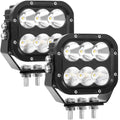 LED Off-road light, IP68 LED Off-road driving 5-inch LED tractor Working Light 120W 10000lm Assisted driving fog light Combination beam Heavy-duty car Boat ATV RV Pickup 12V 24V, a pair