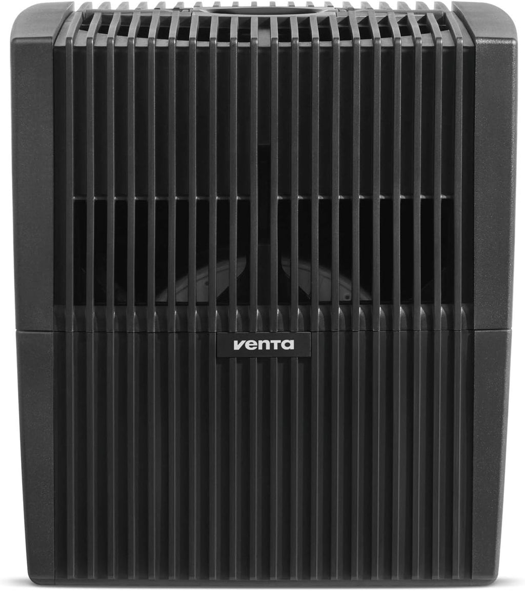 Black Humidifier - Filterless evaporative humidifier for spaces up to 645 square feet