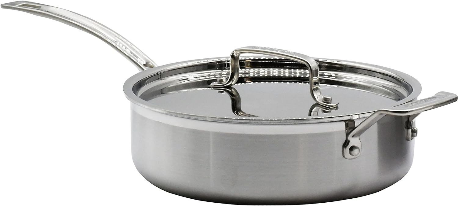 MultiClad Pro Stainless-Steel Cookware 13-Piece Cookware Set, Silver
